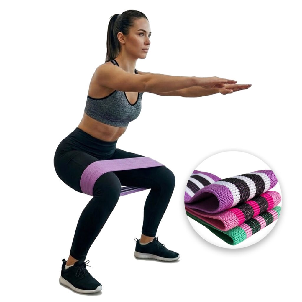 Bandas resistencia de tela (kit x 3 unidades)