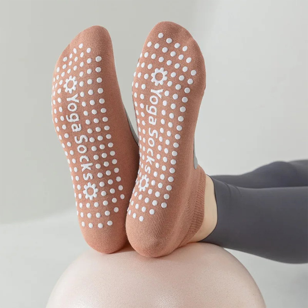 Medias antideslizantes para Yoga, Pilates & Fitness con agarre - Imagen 4