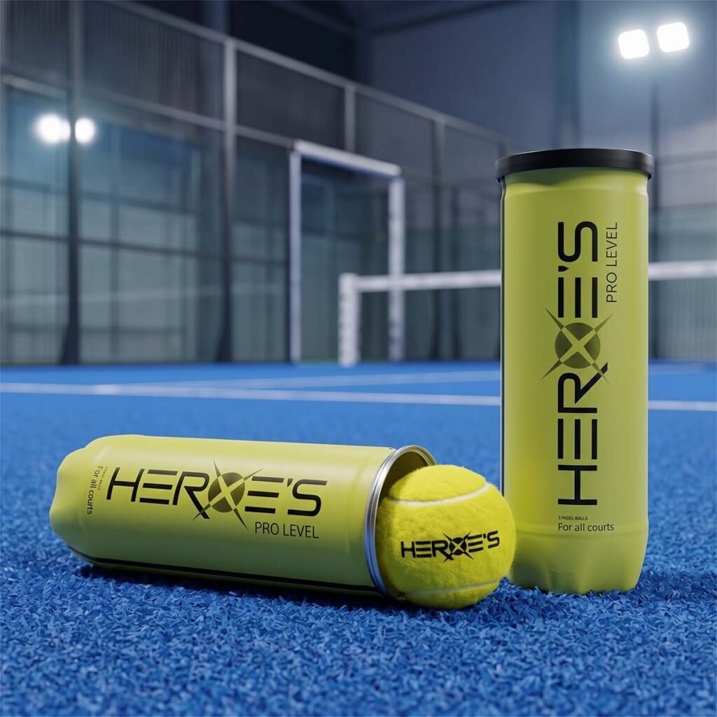 PELOTAS DE PÁDEL HEROE’S PRO LEVEL - PACK DE 3 TUBOS (9 PELOTAS)